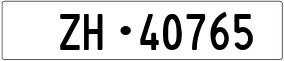 Trailer License Plate